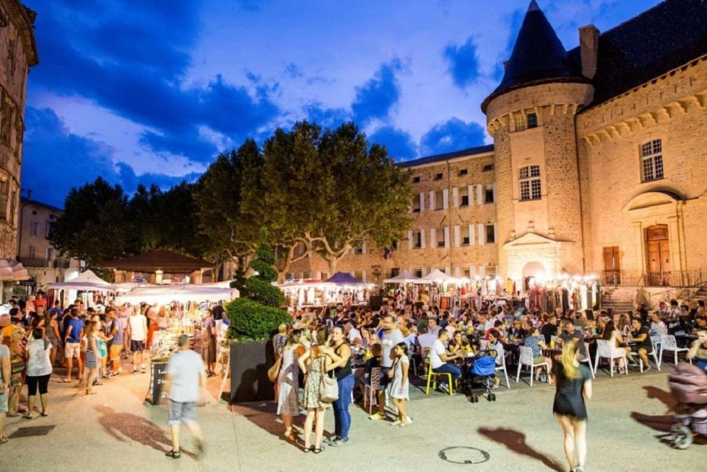 Chalet "Le Petit Olivier" Gites Appart 'Hotel L'Echappee Belle D'Aubenas Logement 2 Sur 3 ภายนอก รูปภาพ