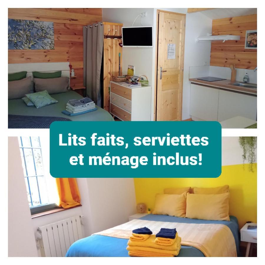 Chalet "Le Petit Olivier" Gites Appart 'Hotel L'Echappee Belle D'Aubenas Logement 2 Sur 3 ภายนอก รูปภาพ